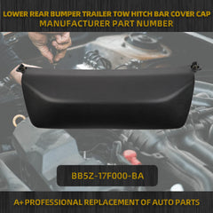 Rear Bumper Trailer Hitch Bar Cover Compatible with 2011-2015 Ford Explorer Sport Models with Trailer Towing Package Replace BB5Z-17F000-BA