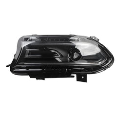 Halogen Headlight with LED DRL & Turn Signal Lights Compatible with Dodge Charger 2022 2023 Headlight Assembly Left Driver Side Black Housing Clear Lens Replaces# 68546771AC
