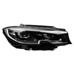 LED Headlight Compatible With BMW3 Series 320i 330i 340i G20 G21 G28 2019-2021 Headlight Right Passenger Side Black Housing Clear Lens Replaces# 9481719 9481721