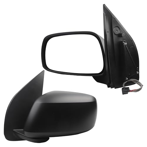 Driver Left Side Non-Heated Mirror Compatible with Nissan Frontier 2005-2021 Nissan Pathfinder 2005-2012 Manual folding Power Glass Black 3 pins - Dasbecan