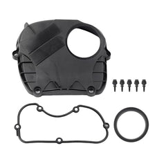 Engine Timing Chain Cover with Gasket Compatible with A3 A4 A5 A6 2007-2017 VW CC Beetle Jetta 2008-2016 Replace# 06H103269C Upper Timing Cover