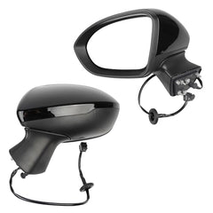 Left Driver Side Mirror Compatible with Chevrolet Chevy Cruze 2016-2019 Power Glass Non-Heated Rearview Door Mirror Assembly Replaces GM1320541 Black 3Pins