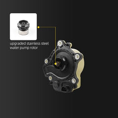 Water Pump Rotor Stainless steel Silver Compatible With 2012-2016 Toyota Prius V 1.8L L4 Prius C 1.5L L4 and For Lexus CT200h 1.8L L4 OE# 161A0-29015 161A0-39015 WPT190 WPT-190 - Dasbecan