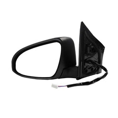 Left Driver Side Mirror Compatible with Toyota Corolla 2014-2019 Power Glass Manual Folding Non-Heated Paint to Match Door Mirror Assembly Replaces TO1320293 Black 3Pins