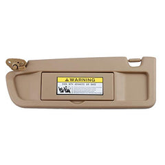 Beige Left Driver Side Sun Visor Compatible with Honda Civic 2006-2011 Replaces# 83280-SNA-W01ZB