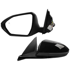 Driver Left Side Door Mirror Compatible with Hyundai Tucson 2022-2024 Heated Blind Spot Detection(BSD) Turn Signal Power Glass Black Painted # 87610-CW030 HY1320328 8Pins