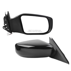 Right Passenger Side Door Mirror Compatible with Nissan Altima 2013-2018 Sedan Non-Heated Non-Folding Power Adjustable Glass Replaces NI1321223 963013TH0A Black 3Pins - Dasbecan