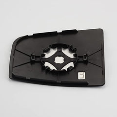 CK4Z17K707 Left Driver Side Upper Mirror Glass Compatible with Ford Transit 150 250 350 2015 2016 2017 Heated Convex Mirror Glass With Rear Holder Replaces CK4Z17K707B