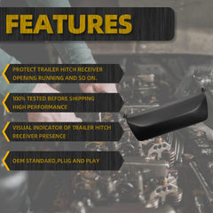 Rear Bumper Trailer Hitch Bar Cover Compatible with 2011-2015 Ford Explorer Sport Models with Trailer Towing Package Replace BB5Z-17F000-BA