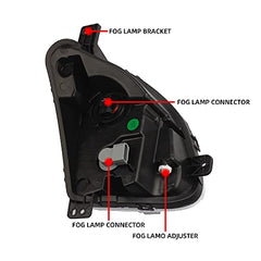 Front Fog Light Right Turn Signal Assembly with Bulbs Compatible With Chevy Equinox 2018 2019 2020 Chevrolet Right Passenger Side Fog Lamp 84226249 GM2592323 Bumper lamp