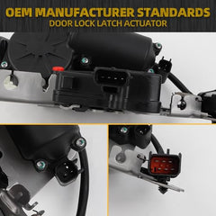 Power Door Lock Latch Actuator with Motor Compatible with Chrysler Town & Country 2008-2016, Dodge Grand Caravan 2008-2020, Ram C/V 2012-2015, Replcase# 5020769AB (Rear Left)