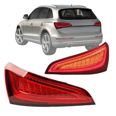 Driver Side Tail Light Assembly Compatible with 2013-2017 Audi Q5 Rear Left LED Lamp Replaces# 8R0945093D Red Signal 4PIN