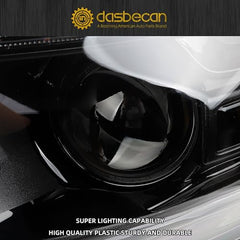 Xenon Headlamp with LED DRL & Turn Signal Light Compatible With 2015-2018 Dodge Charger Headlight Assembly Left Driver Side Black Housing Clear Lens Replaces# 68214399AC CH2502271