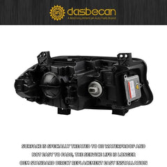 Xenon Headlamp with LED DRL & Turn Signal Light Compatible With 2015-2018 Dodge Charger Headlight Assembly Left Driver Side Black Housing Clear Lens Replaces# 68214399AC CH2502271