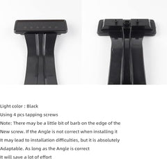 Spare Tire Holder Bracket Tire Carrier Rack Compatible with Jeep Wrangler JK 2007-2018 Replaces# 55397217AJ 68048581AA, High Center Mount 3rd Third Brake Light Assembly with Line,Black