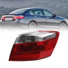 Tail Light Assembly Compatible with 2013 2014 2015 Honda Accord Sedan EX LX Sport Halogen Rear Lamp Taillight Right Passenger Side Replace#33500T2AA01 HO2805101