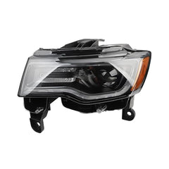 HID Headlights Compatible With Jeep Grand Cherokee 2017-2021 Black Housing Xenon Projector Headlamp Assembly w/LED DRL Left Driver Side