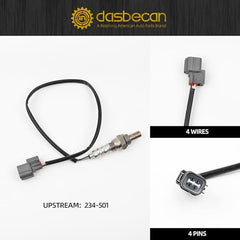 4PCS Oxygen Sensor Compatible with Honda Accord Odyssey Pilot Ridgeline, Acura MDX RL TL, 2003-2008 O2 Sensor Upstream 234-5010 & Downstream 234-4355 234-4368
