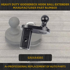 GNXA4085 4" Offset Ball Heavy Duty Gooseneck Hitch Ball Extender 20000 lbs GTW/ 5000 lbs VTW 2-5/16 Inch Diameter Ball Compatible with B&W Turnoverball Gooseneck Trailer Hitches