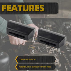 Hood Latch Bumper Support Compatible with Peterbilt 579 Kenworth T680 T880 OE# L85-6082 M75682 L856082 Hood Latch Bumper Support 2PCS