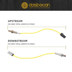 Upstream & Downstream Sensor Compatible with Buick Envision Lacrosse Cadillac ATS CTS Chevy Blazer Colorado Camaro Impala Malibu GMC 2.0L 2.5L 6.2L 2013-2021 2PCS#234-8080 234-8085