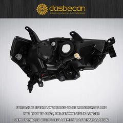 Halogen Headlights Compatible With Toyota 4runner 2014-2020 Chrome Housing Amber Reflector Projector Headlamp Assembly Left Driver Side Replaces#8117035571