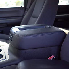 Center Console lid Armrest Cover Compatible with 2007-2014 Avalanche Silverado Suburban 1500 2500 Yukon Sierra 2500HD 3500HD Armrest Center Console Cover Lid Kit 15217111(Black)