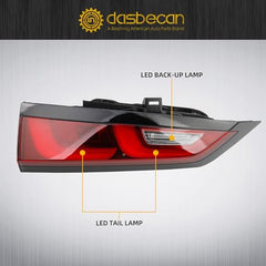 LED Inner Tail Light Rear Compatible with Honda CR-V EX-L/Sport/Hybrid 2023 2024 23 24 Left Side OEM Number Replace 341553A0A01 341503A0A01