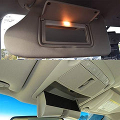 Beige Sun Visor Compatible with Nissan Altima 2013-2018 with Mirror and Vanity Light Without Sunroof Replaces# 96401-3TA2A (Beige Left)