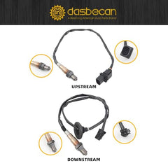 2Pcs Upstream and Downstream Oxygen O2 Sensor Compatible with Hyundai Elantra 1.8L L4 2011-2014 2.0L L4 2014 Except California Emission Replaces 234-5083 234-4550