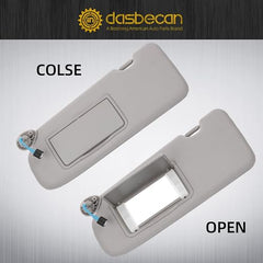 Left Driver Side Sun Visor Compatible with Honda CRV CR-V 2017-2022,with Vanity Light | Makeup Mirror | Gray, Replaces# 83280-TLA-A62 83280-TLY-H11ZB