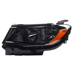 Halogen Headlight Compatible With Jeep Compass 2017-2022 Left Driver Side Halogen Headlamp Assembly Replaces# 55112707AE CH2502295