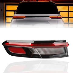 Left Driver Side Outer LED Tail Light Assembly Compatible with Jeep Grand Cherokee 2022-2024 Jeep Grand Cherokee L 2021-2024 Replace 68421133AD Taillight Rear Lamp