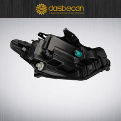 LED Headlight W/LED DRL Compatible With Chevy Traverse 2018-2021 Left Driver Side Headlights Assembly Black Chrome Housing Replace# 84887859 GM2502487