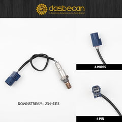 4PCS Oxygen Sensor Compatible with Nissan Frontier Pathfinder Xterra 2007-2010, O2 Sensor Upstream 234-9072 & Downstream 234-4297 234-4313