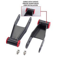 2 Inch Suspension Rear Lowering Shackle Kit Compatible with Chevy Silverado GMC Sierra 1500 C1500/C2500 1988-2018 Replace# 410520