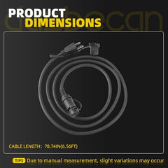 Engine Block Coolant Heater Cable Cord 2019-2024 Chevy Silverado 1500/2020-2024 Silverado 2500 3500 HD Duramax/2019-2022 Buick Cadillac Replaces# 84564686