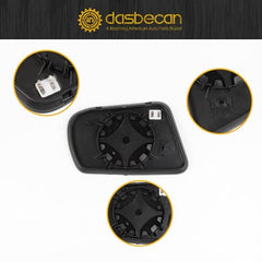 Left driver rearview mirror Glass heated with Backing Plate Compatible with Nissan Altima Sentra 2013 2014 2015 2016 2017 2018 Replace 963663TH0A LH