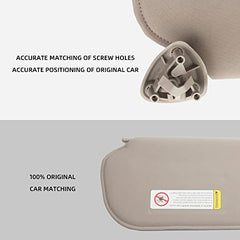 Gray Left Driver Side Sun Visor Compatible with Chevrolet Express GMC Savana 1500 2500 3500 4500 1999-2019 Replaces# 84054688 84054695 20883004 25999923