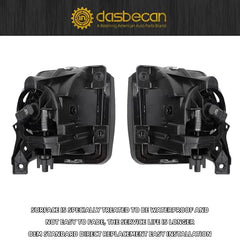 Fog Lights Compatible With 2013-2018 Dodge Ram 1500 & 2019-2021 RAM 1500 Classic Pickup(Not Fit for Rebel Model) Clear Lens Front Bumper Driving Lamps w/Bulbs Driver & Passenger Side