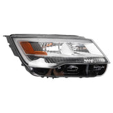 Halogen with LED DRL Headlight Compatible With Ford Explorer Limited/XLT/Platinum 2016 2017 2018 Headlight Right Passenger Side Black Housing Clear Lens Replaces# FB5Z13008B FO2519130