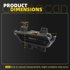 Dashboard Air Outlet A/C Vent Compatible with 2019-2025 Nissan Altima Side Air Dash Vent Cover Trim Replace#68760-6CA0A(Right Passenger Side)