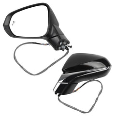 Left Driver Side Mirror Compatible with Lexus NX200t NX300 NX300h 2018-2021 with Power Folding Adjustment Glass Heated Memory Signal Light Blind Spot Detection BSD Replaces 8794078042 13Pins