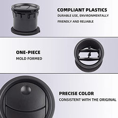 Dashboard Air Conditioning AC Heater Vent 4pcs Compatible with Ford F150 2004 2005 2006 2007 2008 Replaces # 8L3Z-19893-BA 8L3Z19893BA Black