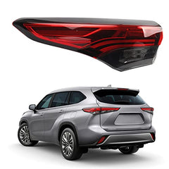 Left Drive Side Tail Light Assembly Rear Lamp Compatible with 2020 2021 2022 2023 Toyota Highlander