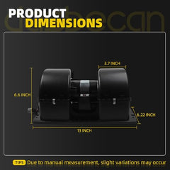 85120276 Blower Motor Fan Assembly Compatible with Volvo VNL VN Series Trucks 2008-2018 Replaces# U2100001 1018009 351044621 70826161 AB174000P VOL85120276 VOL-85120276