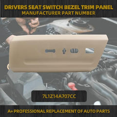 Seat Switch Cover Bezel Trim Panel Housing Compatible with 2007-2014 Ford Expedition