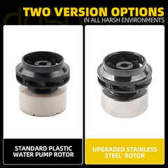 Water Pump Rotor Stainless steel Silver Compatible With 2012-2016 Toyota Prius V 1.8L L4 Prius C 1.5L L4 and For Lexus CT200h 1.8L L4 OE# 161A0-29015 161A0-39015 WPT190 WPT-190 - Dasbecan