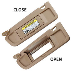 Beige Pair Sun Visor Compatible with Honda Civic 2006-2011 Replaces# 83280-SNA-W01ZB 83230-SNA-W01ZB