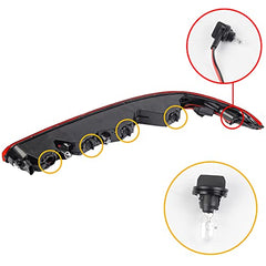 Rear Bumper Reflector Tail Light Fog Lamp Compatible with Audi Q7 2016-2022 Replace 4M0945095 (Left Driver Side)